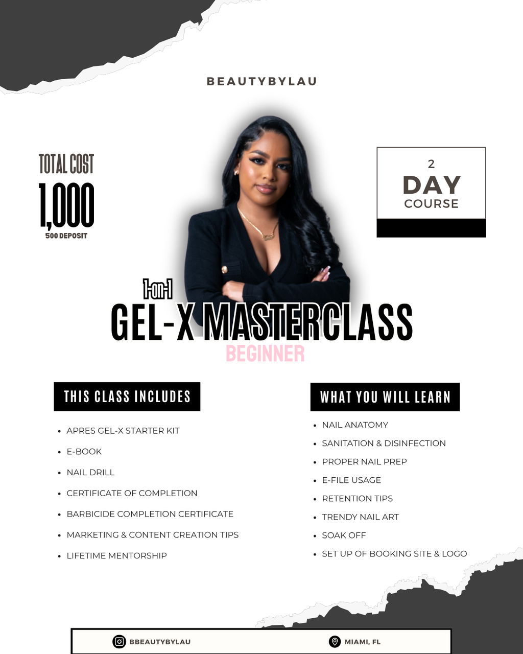 2-day 1:1 Gel-x Masterclass Training Course