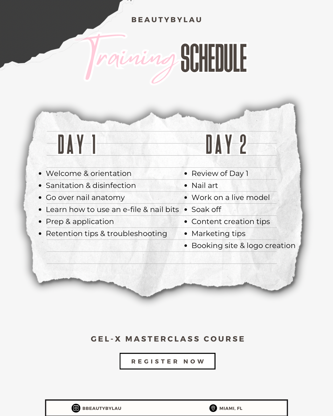 2-day 1:1 Gel-x Masterclass Training Course